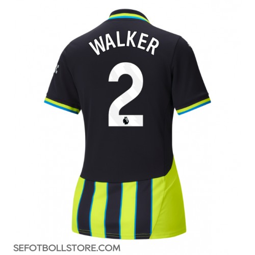 Manchester City Kyle Walker #2 Replika Bortatröja Dam 2024-25 Kortärmad